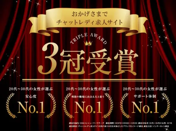 アスタリスクはチャットレディ事務所で3冠を受賞している